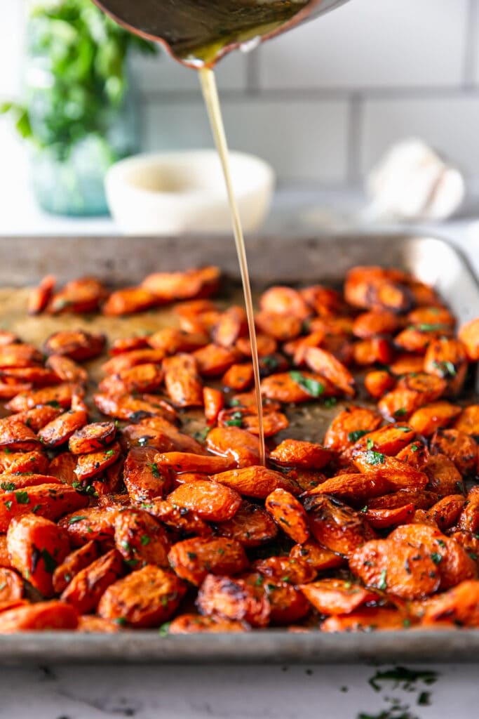 Cumin Roasted Carrots with Garlic Butter