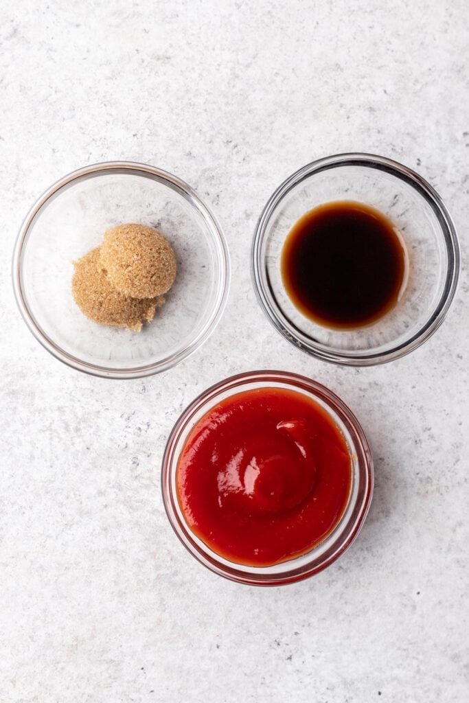 3 bowls with ingredients