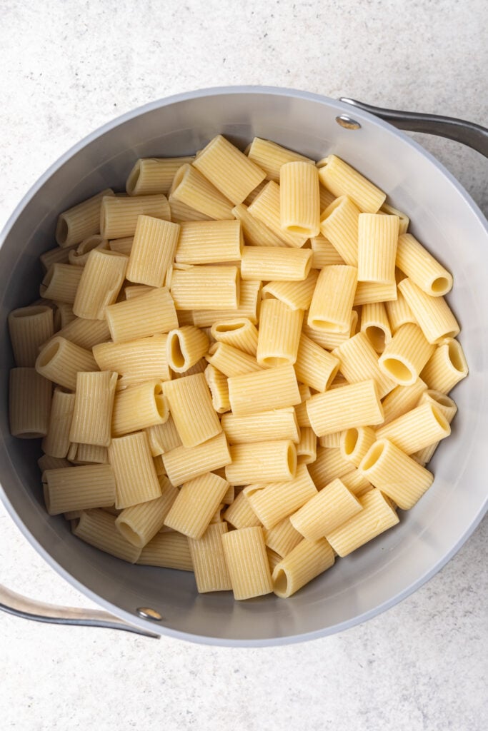 both of cooked pasta