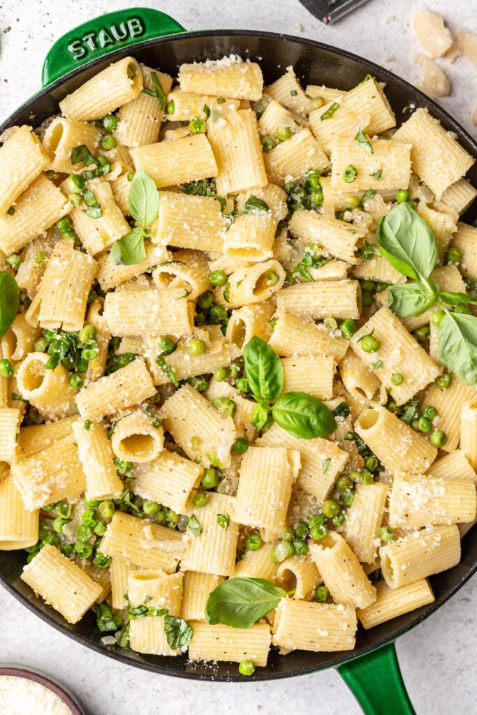 pasta with peas and fresh herbs