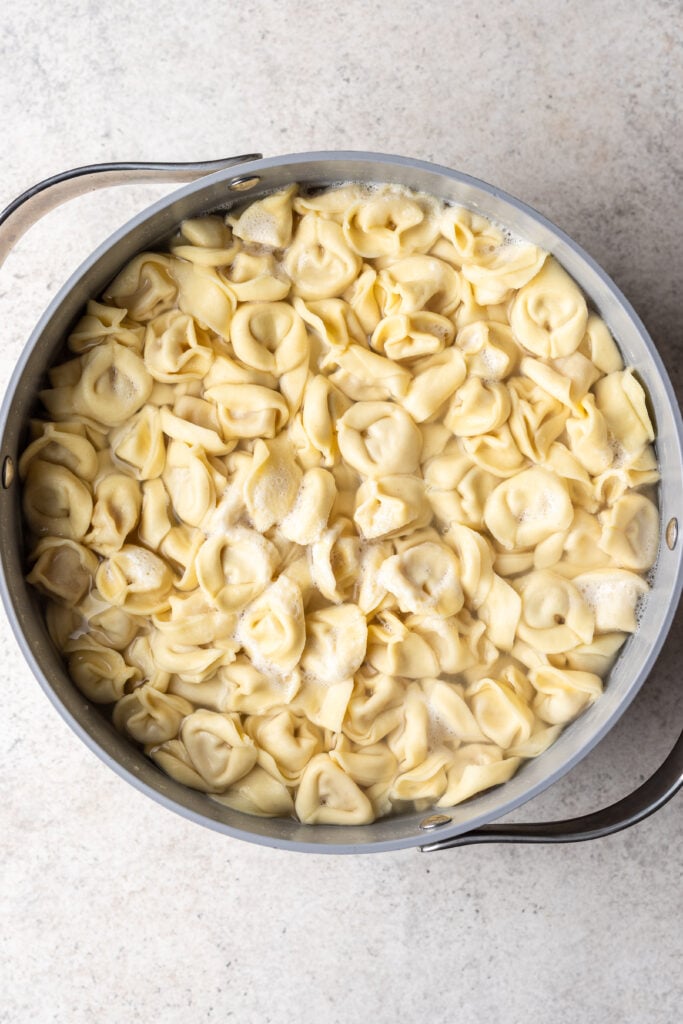 tortellini in a pot