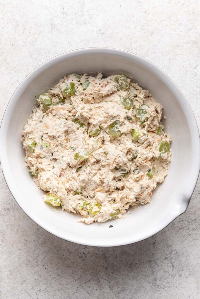 chicken salad in a bowl