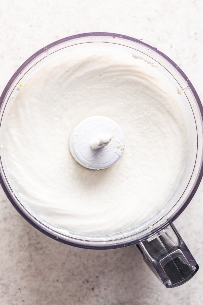cottage cheese whipped in a food processor