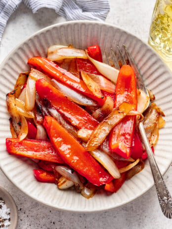 sautéed peppers and onions
